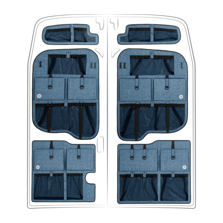 Ford Transit High Roof Moon Organizer Door Storage Full Set