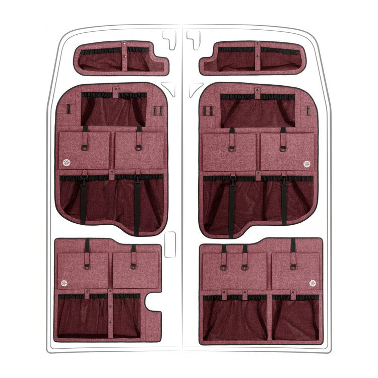 Ford Transit High Roof Moon Organizer Door Storage Full Set