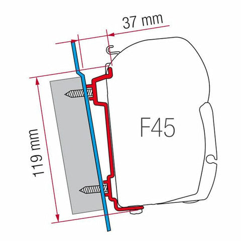 Fiamma F45S RV Awning Adapter for Ford Transit