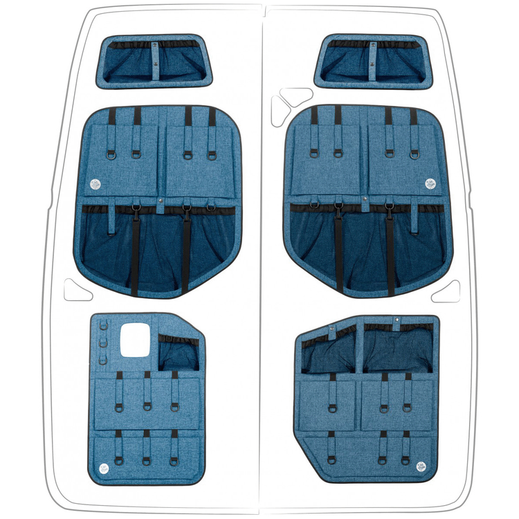 Mercedes Sprinter (2019+) Moon Organizer Door Storage Full Set