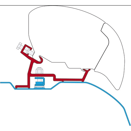 Fiamma F80S RV Awning Adapter for Ram Promaster (136/159"WB)