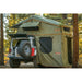 Vagabond XL Rooftop Tent on a Jeep Roubion — showing Annex Room, rainfly, skylight windows